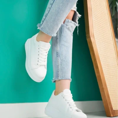 کفش ورزشی روزمره زنانه با کفی بلند - 3137