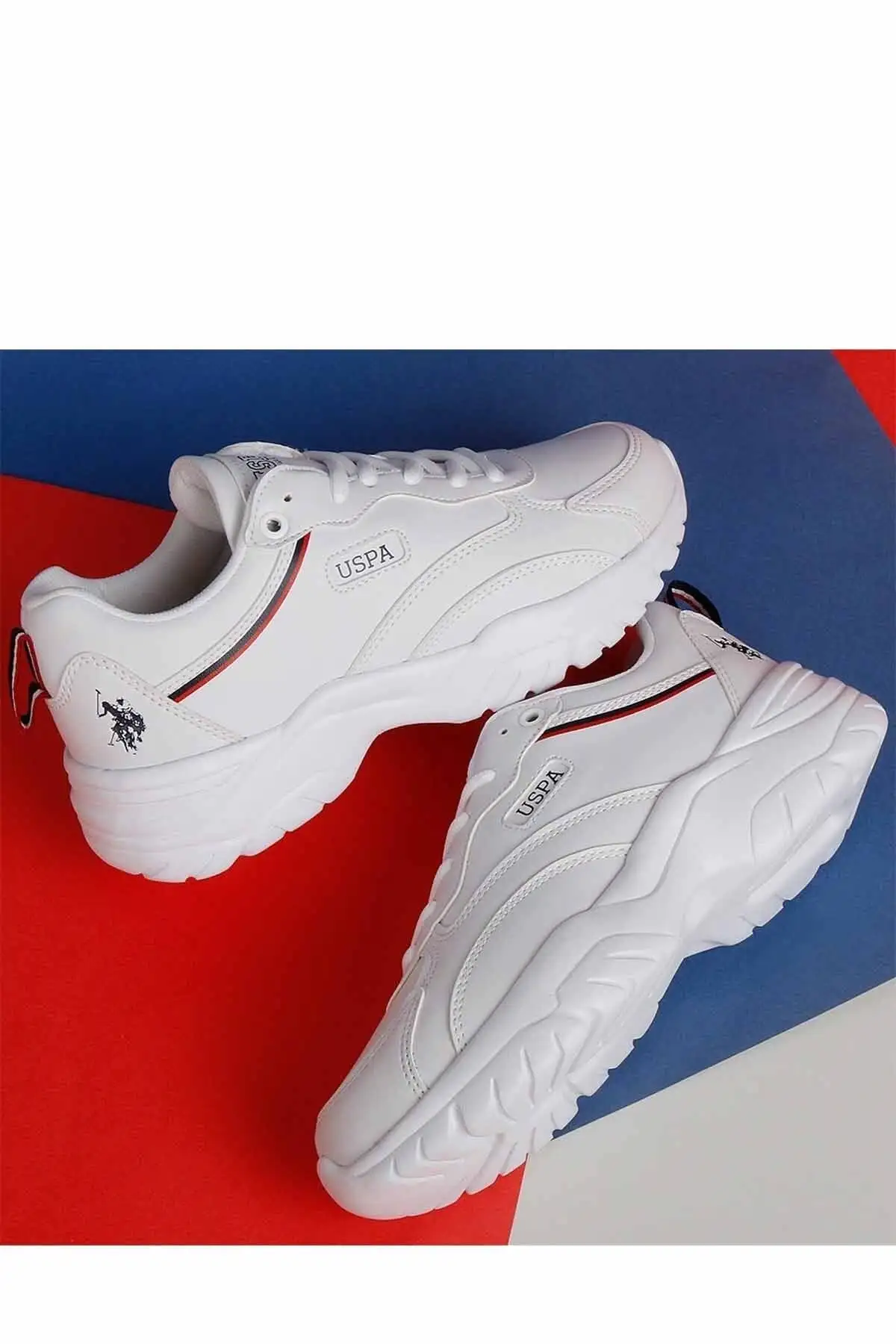 کفش ورزشی روزمره زنانه او اس پولو اسی (US Polo Assn) مدل تریسی با کفی بلند - رنگ سفید - 3133 کفش ورزشی روزمره زنانه او اس پولو اسی (US Polo Assn) مدل تریسی با کفی بلند - رنگ سفید - 3133