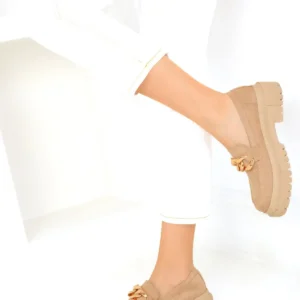 کفش تخت زنانه TEN SUET کفش loafer زنانه 17485 - 3233