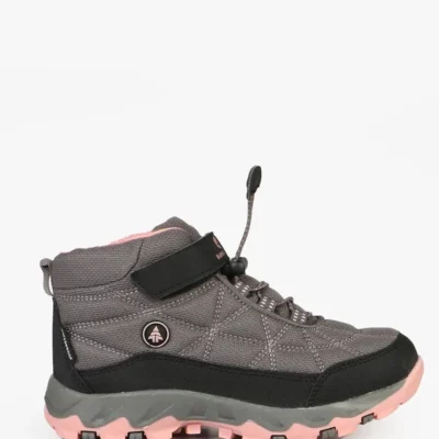 بوت بچگانه چکمه‌های برون‌مرزی دخترانه خاکستری و صورتی ضد آب وکتور - 4921