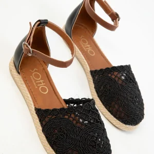 کفش صندل زنانه مشکی 15046 - 4702