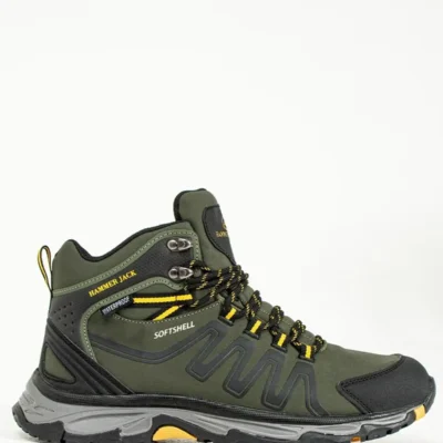 بوت مردانه Outdoor با رنگ هاکی زرد و از جنس چرم طبیعی ضد آب فاروן - 4970