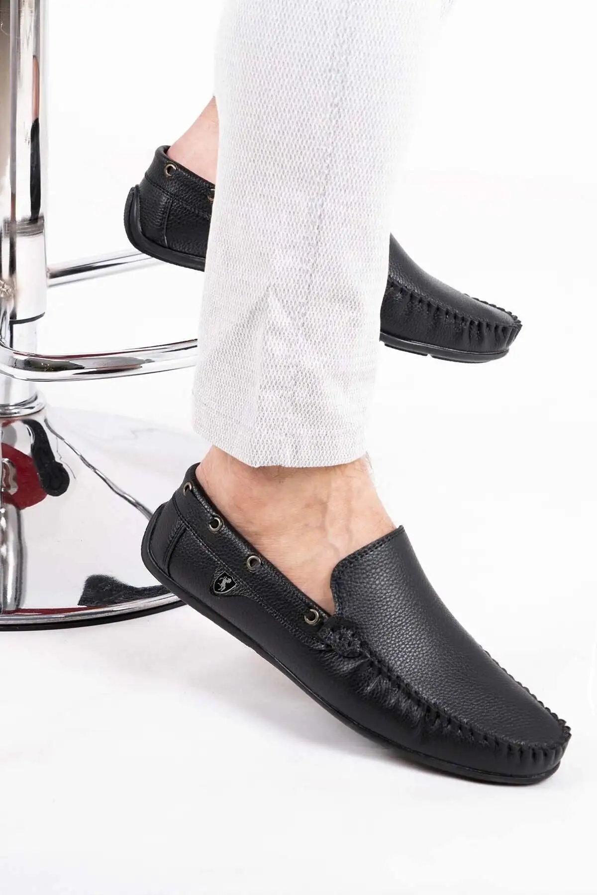 کفش روزمره مردانه  لوفر  مشکی روگ - 5312 کفش روزمره مردانه لوفر مشکی روگ - 5312