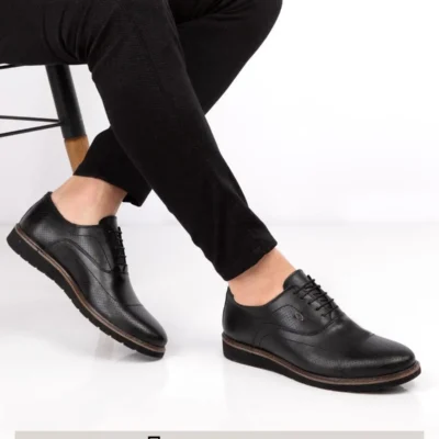 کفش روزمره مردانه مدرن کلاسیک از چرم طبیعی، بسیار سبک - 5301