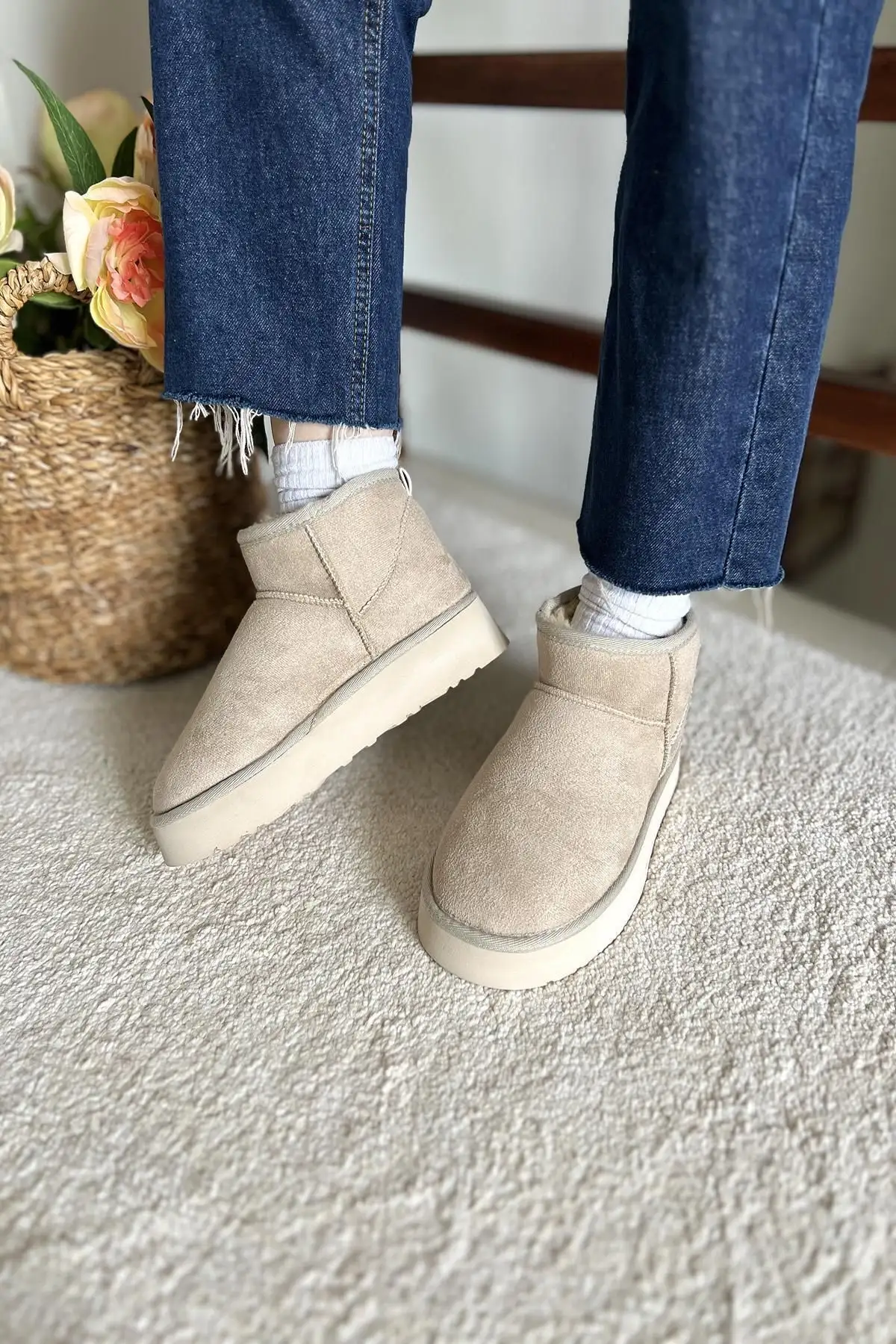 بوت و نیم بوت زنانه پتین نیمه  با ریه جیر  داخلی پشمی مدل TS1146 - 5037 بوت و نیم بوت زنانه پتین نیمه با ریه جیر داخلی پشمی مدل TS1146 - 5037