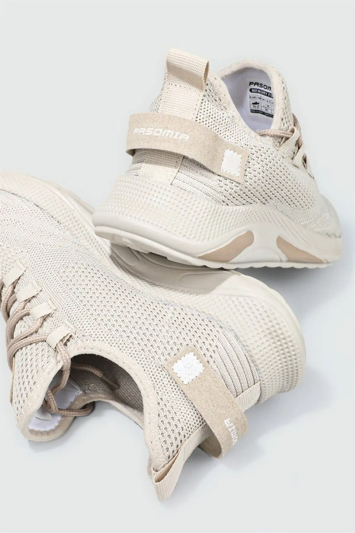 کفش دویدن (رانینگ) کفش اسپرت نخی سُلیپ آن یونیسکس بژ فوق العاده راحت با زیره اورتوپدیک - 3858 کفش دویدن (رانینگ) کفش اسپرت نخی سُلیپ آن یونیسکس بژ فوق العاده راحت با زیره اورتوپدیک - 3858