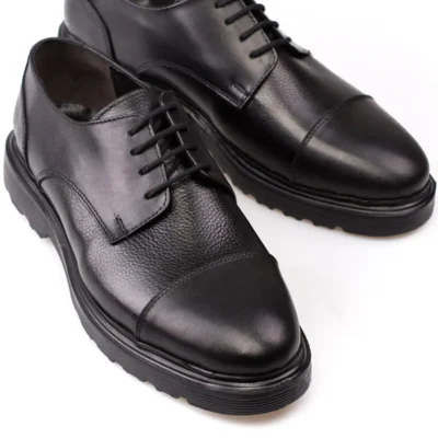 کفش رسمی مردانه کلاسیک چرمی با کفی ضخیم از جنس چرم طبیعی - 4006