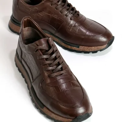 کفش روزمره مردانه کژوال از چرم طبیعی - 4777