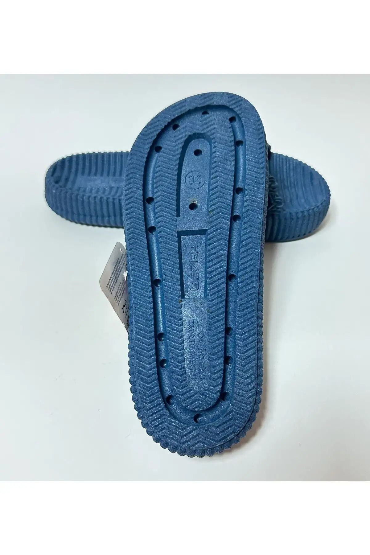 کفش راحتی خانه صندل زنانه با زیره ضخیم و ضد لغزش، مناسب برای محیطهای مرطوب و خیابانی با ظاهر شبیه به حصیر. - 5267 کفش راحتی خانه صندل زنانه با زیره ضخیم و ضد لغزش، مناسب برای محیطهای مرطوب و خیابانی با ظاهر شبیه به حصیر. - 5267