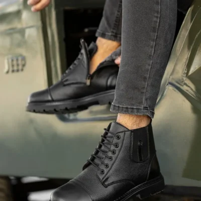 بوت مردانه بوت ضد آب و سرد دارکویی با داخلی پشمی یونیسکس، موجود در سایزهای بزرگ ۳۶ تا ۴۶ - 3415