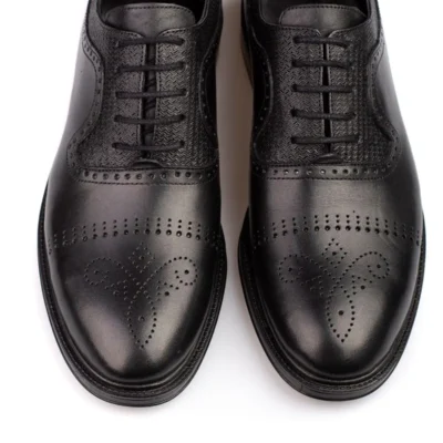 کفش رسمی مردانه کفش مردانه چرمی طبیعی با طراحی خاص و چرم داخلی و خارجی - 3928