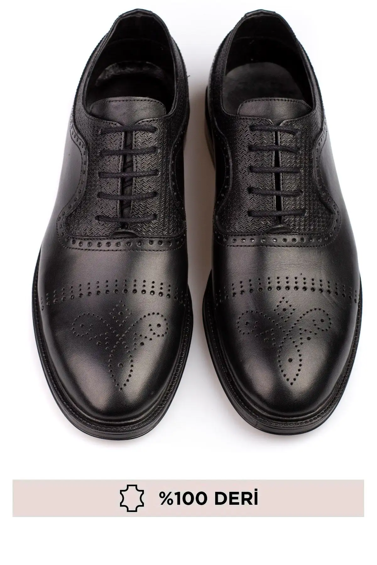 کفش رسمی مردانه کفش مردانه چرمی طبیعی با طراحی خاص و چرم داخلی و خارجی - 3928