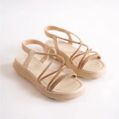 کفش صندل زنانه کراس با زنجیر کد Bg1091-123-0007 - 5425