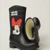 کفش دخترانه چکمه بارانی Minnie Mouse با طرح چاپی و دارای لایه پشمی ضد آب - 5216