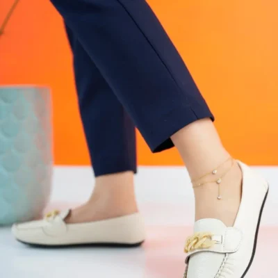 کفش اداری زنانه روزمره قابل استفاده از چرم، flatten نرم فصلی - 5088