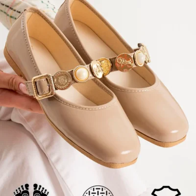 کفش اداری زنانه بالش‌دار ویژن راحت و سبک، بدون صدا، اورتپدیک، مناسب برای استفاده روزمره در خانه، دفتر و محیط‌های بیرونی. - 4243