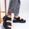 کفش صندل زنانه اولن‌ساری کد 0012804، رنگ مشکی جیر - 4884