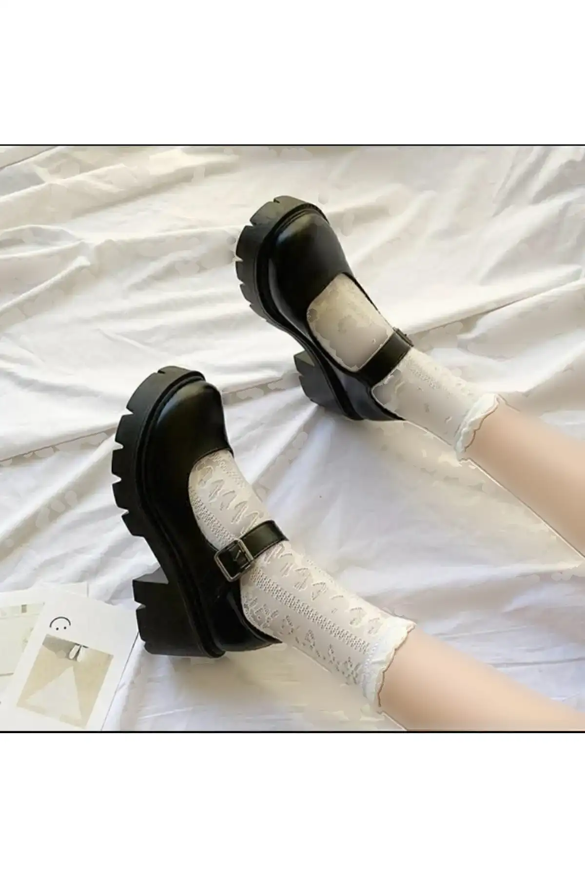 کفش پاشنه بلند زنانه  های گوتیک استایل هاراجوکو با مدل آکسفورد مشکی  - 5073 کفش پاشنه بلند زنانه های گوتیک استایل هاراجوکو با مدل آکسفورد مشکی - 5073