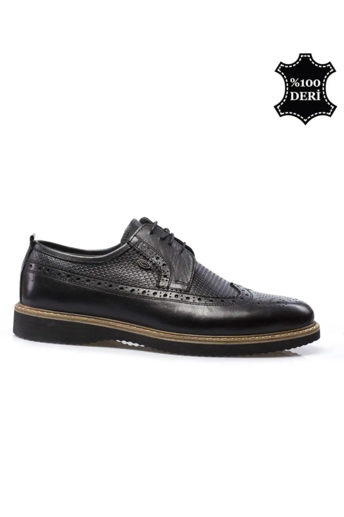 کفش روزمره مردانه  کلاسیک  مشکی از چرم طبیعی مدل PRA-591260-035529 - 4789 کفش روزمره مردانه کلاسیک مشکی از چرم طبیعی مدل PRA-591260-035529 - 4789