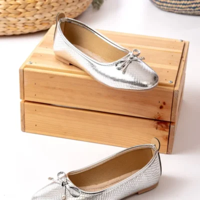 کفش مجلسی زنانه بالتن روزمره با نوک گرد - 5439