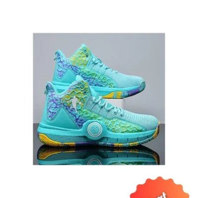 کفش بسکتبال کفش ورزشی نورانی پسرانه تنفسی - سبز (اندازه 33) - 3651