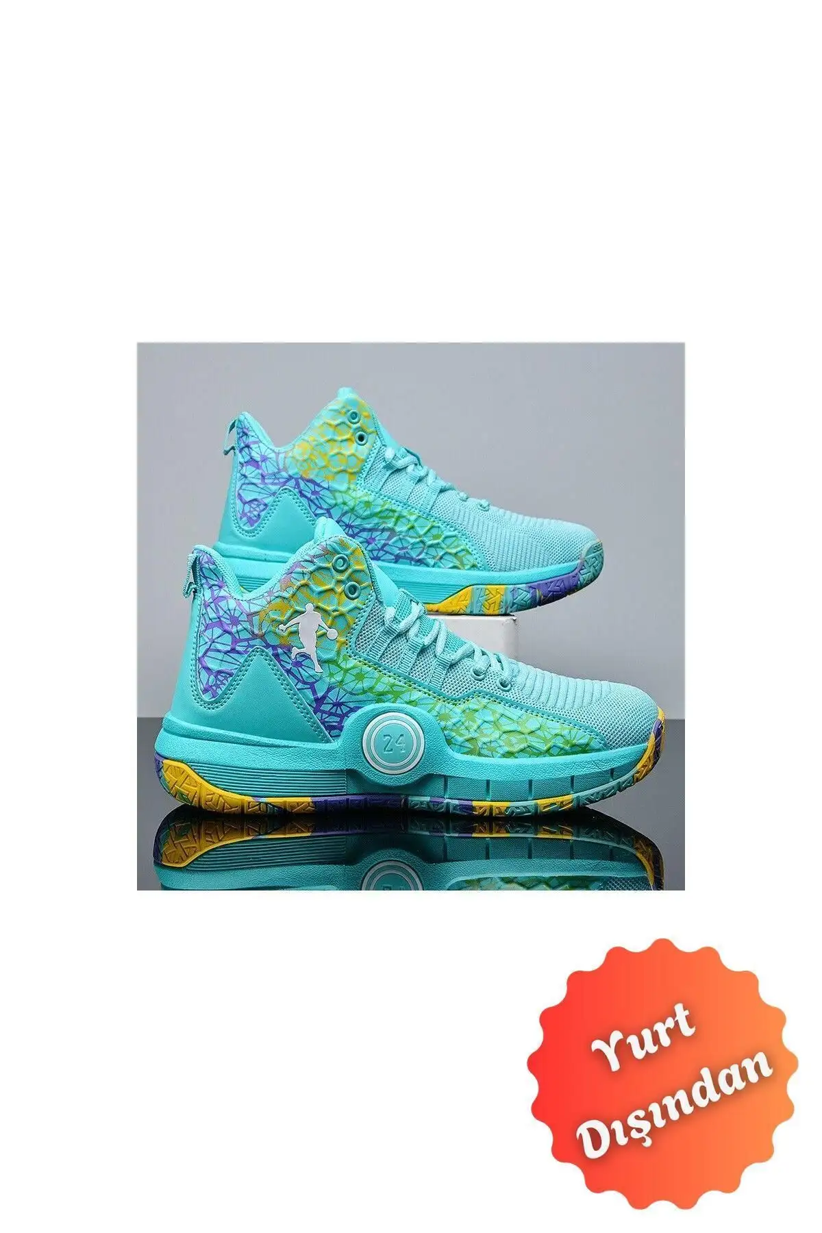 کفش بسکتبال کفش ورزشی نورانی پسرانه تنفسی - سبز (اندازه 33) - 3651 کفش بسکتبال کفش ورزشی نورانی پسرانه تنفسی - سبز (اندازه 33) - 3651