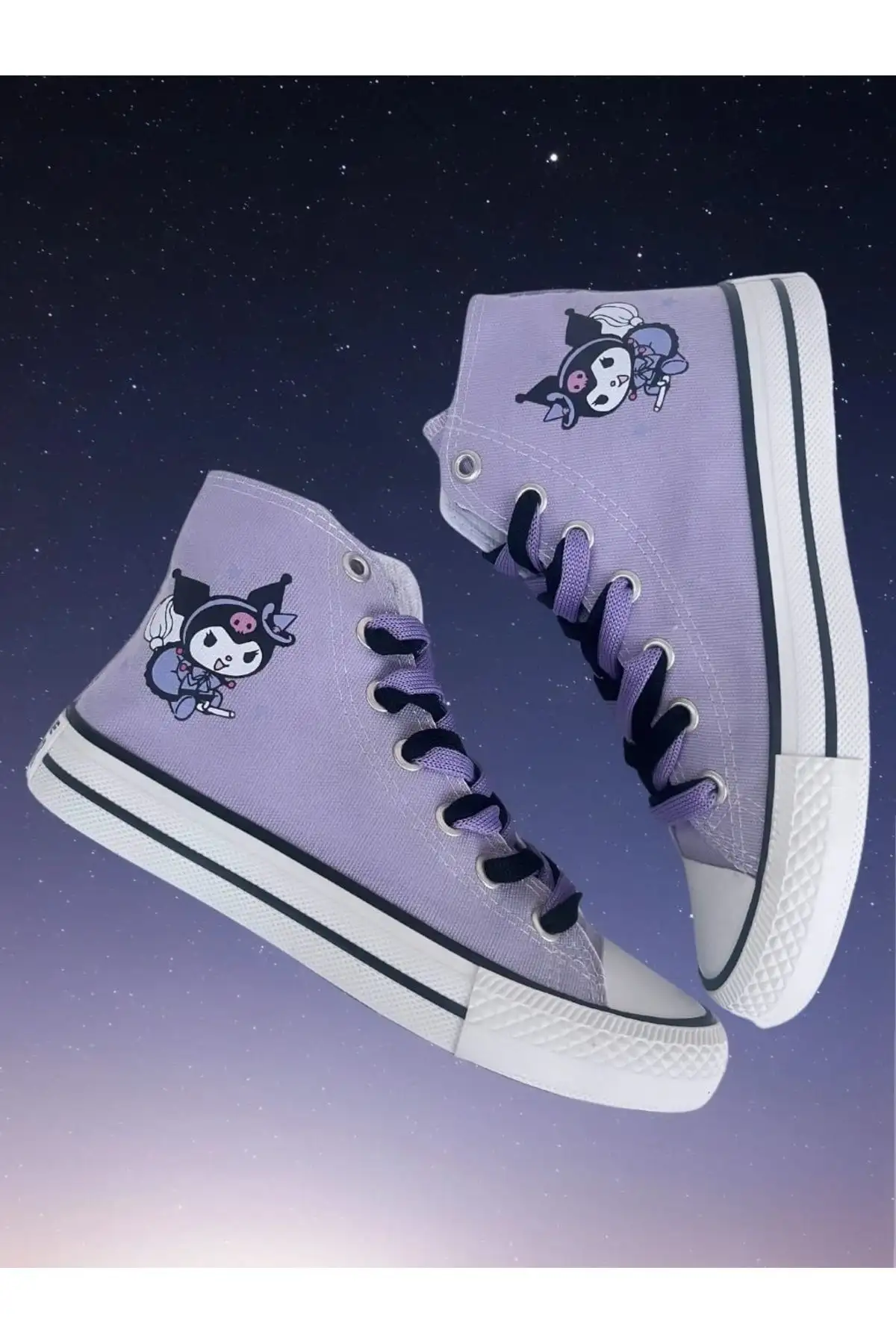 کفش بچگانه کفش ورزشی کودک با طرح کورو می، سبکی لیلایی و سیاه با بند و مچ بالا - 3617 کفش بچگانه کفش ورزشی کودک با طرح کورو می، سبکی لیلایی و سیاه با بند و مچ بالا - 3617