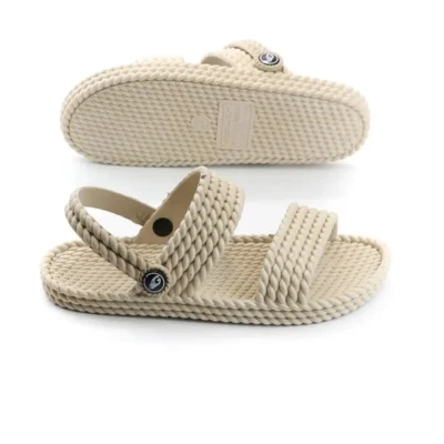 کفش صندل زنانه بی رنگ با زیره ضد لغزش و کفی ماساژی - 5407