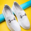 کفش سایز بزرگ مردانه روزمره چرم طبیعی Anchor، loafer، سبک، تابستانی - 5044