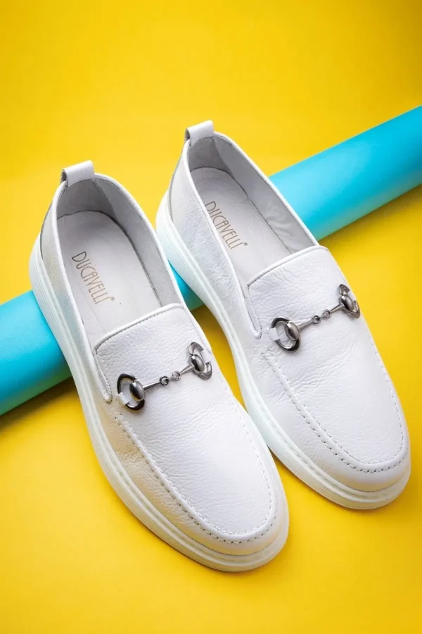 کفش سایز بزرگ مردانه روزمره چرم طبیعی Anchor، loafer، سبک، تابستانی - 5044