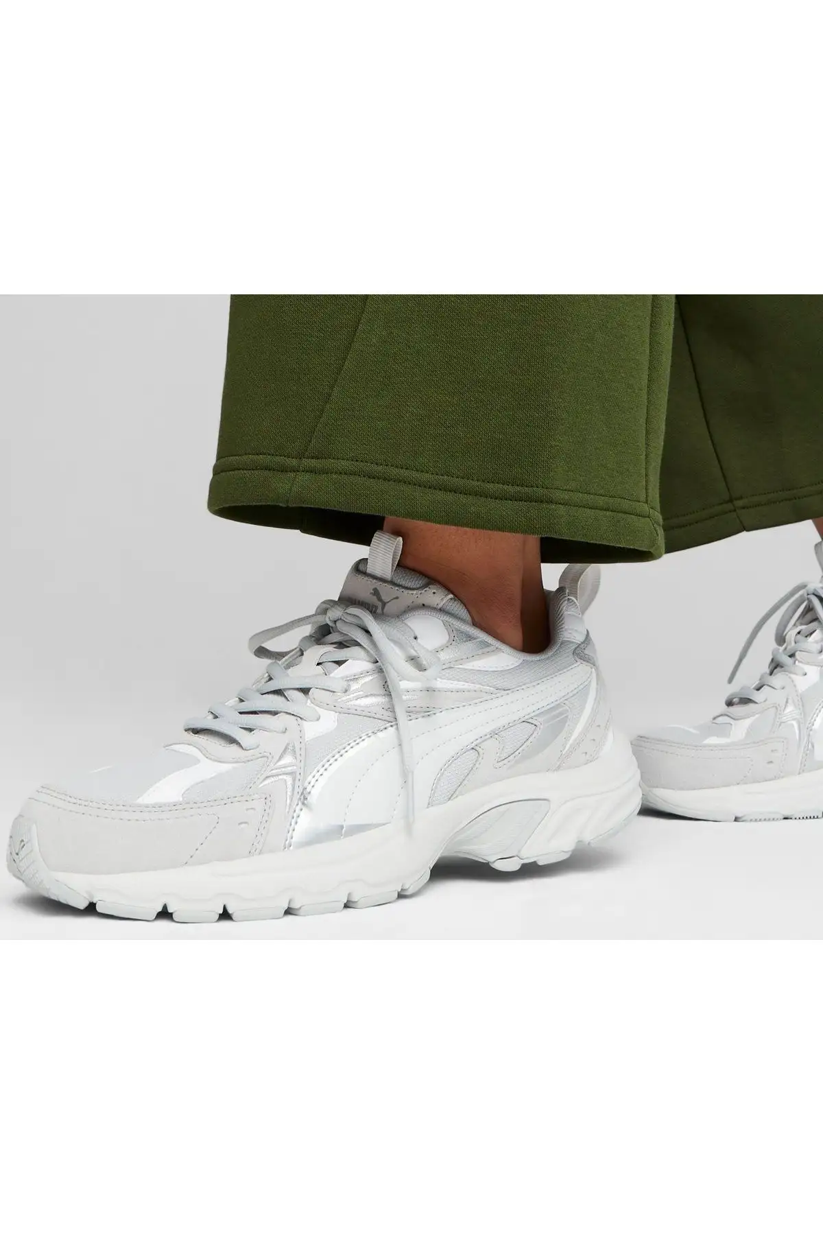 کفش ورزشی کفش روزمره زنانه مدل میلنیو تک با رویه جیر شماره 39348902 به رنگ خاکستری - 3714