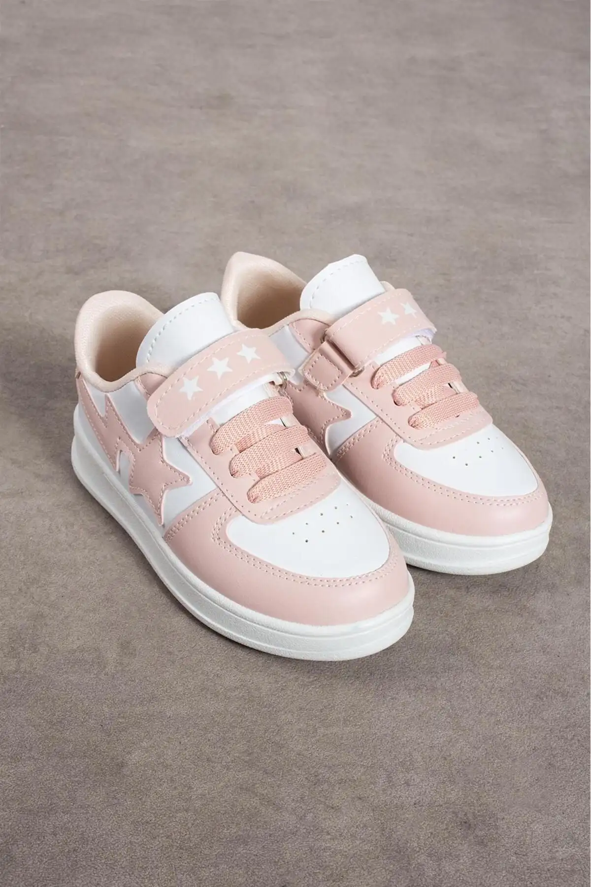 کفش دخترانه کفش ورزشی مدرسهای بچگانه با چسبی - 3804 کفش دخترانه کفش ورزشی مدرسهای بچگانه با چسبی - 3804