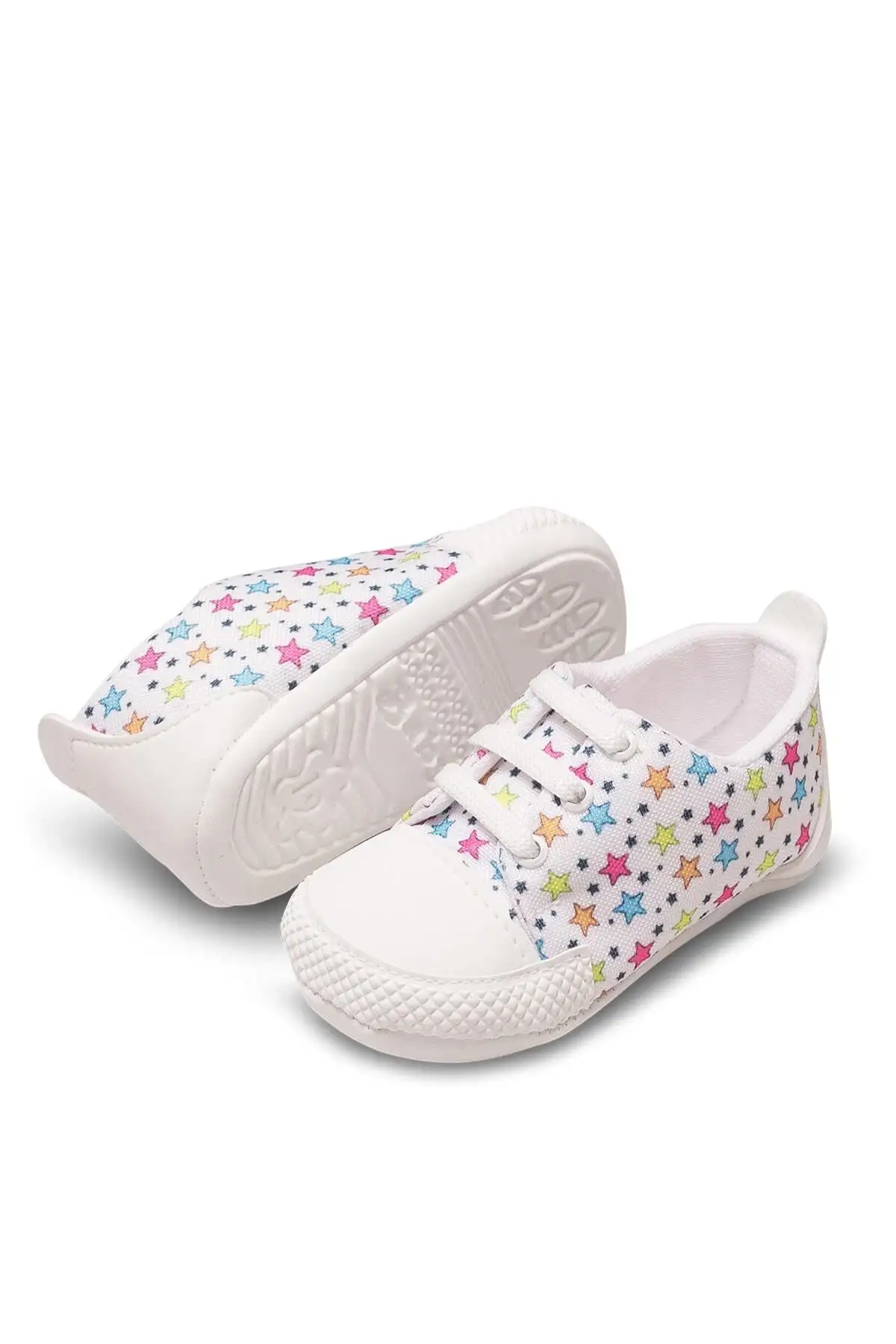 کفش نوزاد پسر پاپوش نوزاد با طرح ستاره - 3296