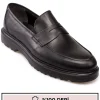 کفش رسمی مردانه چرم اصل با کفی بلند، نوع loafer - 5375