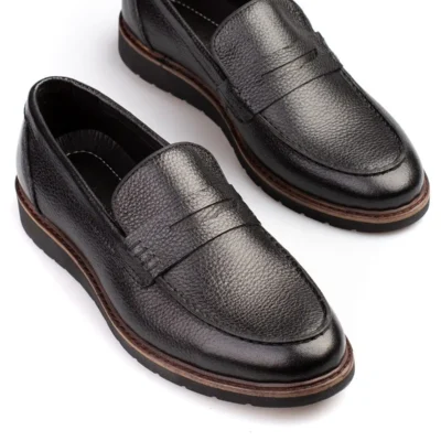 کفش رسمی مردانه چرمی اصل، بدون بند، مخصوص نوع ویدالا - 4004