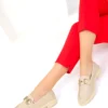 کفش تخت زنانه کفش لوفر زنانه BEJ مدل 18338 - 3231