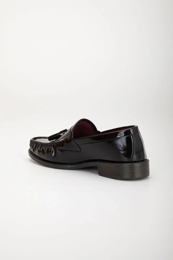 کفش اداری زنانه کفش روزمره unisex سیاه رنگ Wcr65 با پاپیون، کفش کلاسیک نرم مردانه و زنانه. - 3551