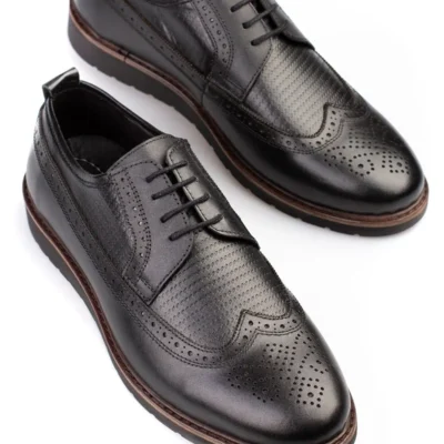 کفش رسمی مردانه کلاسیک چرمی اصلی، بسیار سبک، در 3 رنگ - 4730