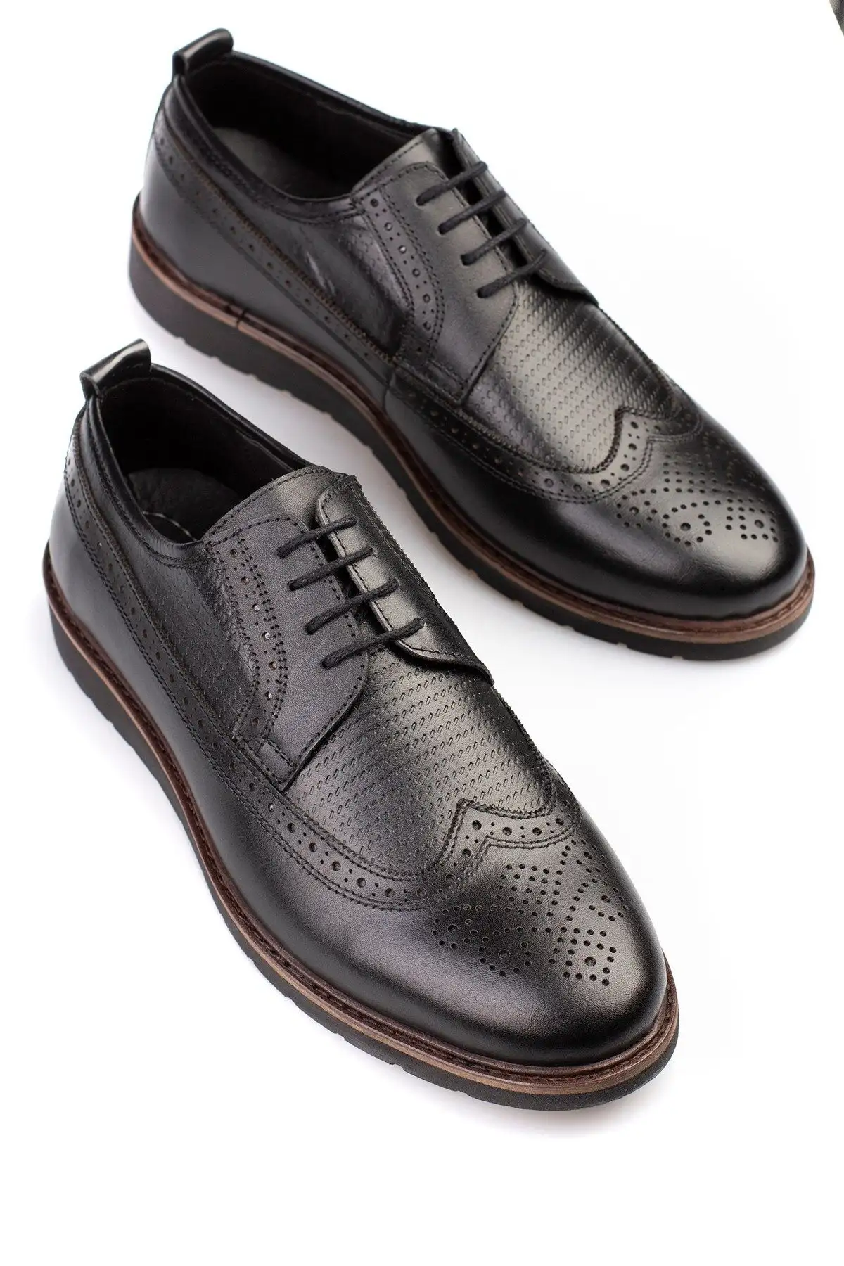 کفش رسمی مردانه  کلاسیک  چرمی اصلی، بسیار سبک، در 3 رنگ - 4730 کفش رسمی مردانه کلاسیک چرمی اصلی، بسیار سبک، در 3 رنگ - 4730