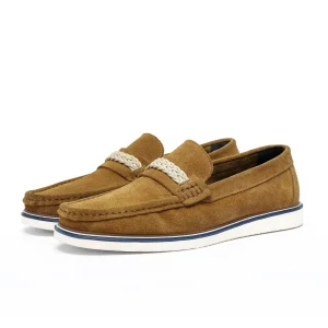 کفش روزمره مردانه کفش روزمره مردانه loafers چرم طبیعی سوئیت ترپانی - 3940