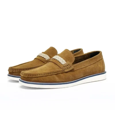 کفش روزمره مردانه کفش روزمره مردانه loafers چرم طبیعی سوئیت ترپانی - 3940