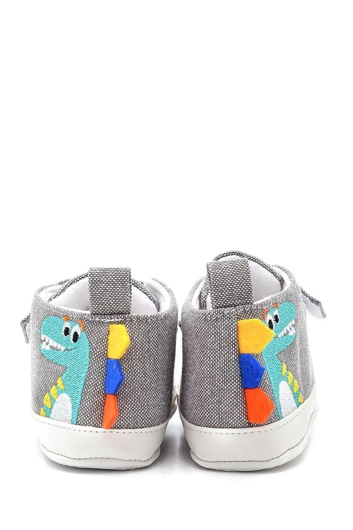 کفش نوزاد پسر پاپوش نوزاد طرح دایناسور - خاکستری - کد G-2319 - 3284 کفش نوزاد پسر پاپوش نوزاد طرح دایناسور - خاکستری - کد G-2319 - 3284