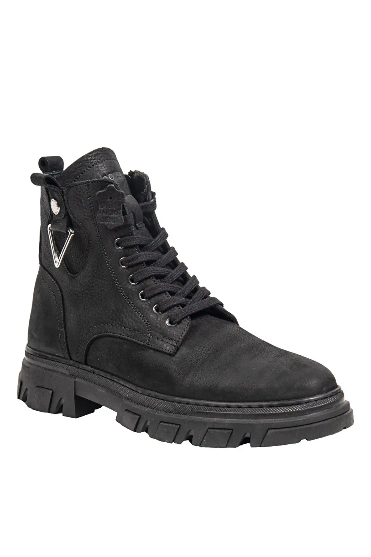 بوت مردانه چکمه چرمی مردانه سیاه BUL-250005 اندازه: 43 - 3448 بوت مردانه چکمه چرمی مردانه سیاه BUL-250005 اندازه: 43 - 3448