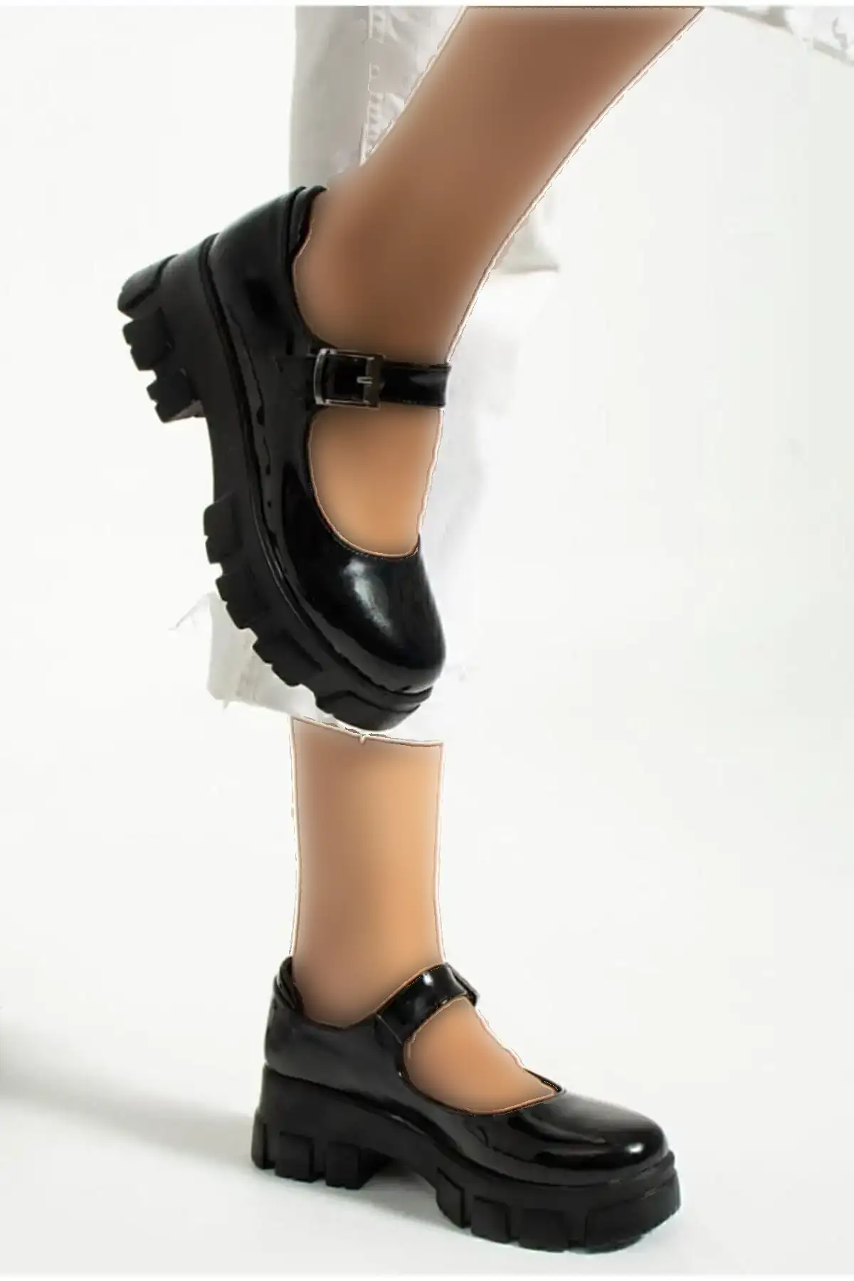 کفش پاشنه بلند زنانه  های گوتیک استایل هاراجوکو با مدل آکسفورد مشکی  - 5073 کفش پاشنه بلند زنانه های گوتیک استایل هاراجوکو با مدل آکسفورد مشکی - 5073