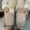 کفش راحتی خانه دمپایی خانم‌ها چهار تکه، دمپایی مهمان جلو بسته، دمپایی جهیزیه و بوفه - 3986