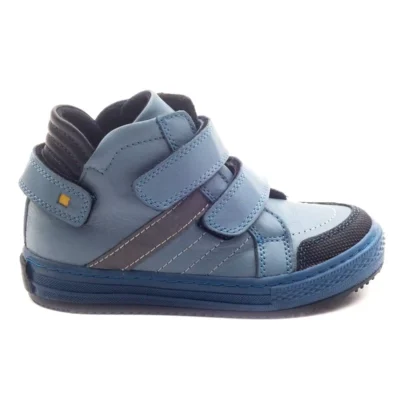 بوت بچگانه کفش کودک پسرانه اورتپدیک با حمایت از جنس چرم آبی - 4934