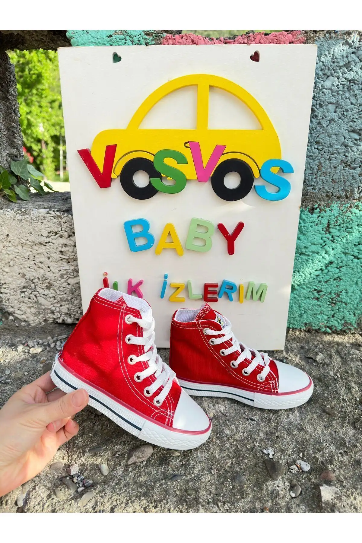 کفش بچگانه کتانی بوت قرمز (راحت/سایز بزرگ) - 3615 کفش بچگانه کتانی بوت قرمز (راحت/سایز بزرگ) - 3615