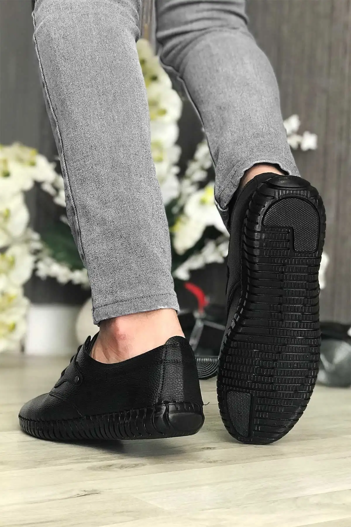 کفش روزمره مردانه   سیاه تابستانی تمام اورتوپدیک مدل جدید فصل 2021 - 4642 کفش روزمره مردانه سیاه تابستانی تمام اورتوپدیک مدل جدید فصل 2021 - 4642