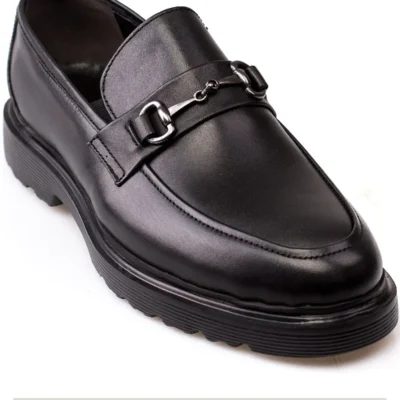 کفش رسمی مردانه کلاسیک مشکی از چرم طبیعی - 4710