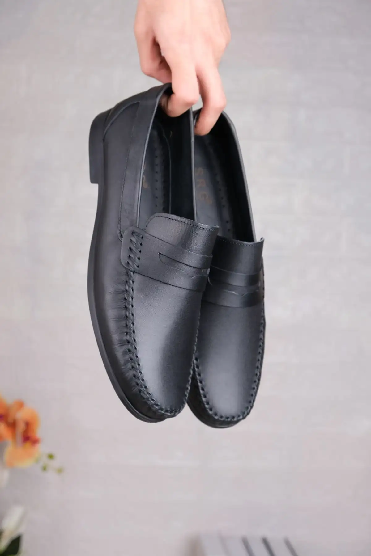 کفش رسمی مردانه کفش لوفر مردانه کلاسیک نرم از چرم طبیعی - 3903